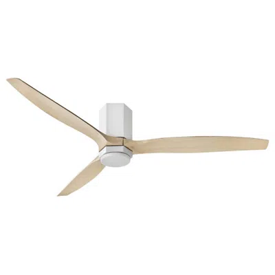 Hinkley 60"  Facet Matte White Led Smart Outdoor Ceiling Fan