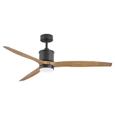 Hinkley 60"  Hover Matte Black Wet-rated Led Smart Ceiling Fan
