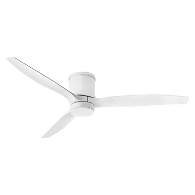 Hinkley 60"  Hover Matte White Wet-rated Led Hugger Smart Ceiling Fan