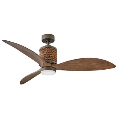 Hinkley 60"  Marin Matte Bronze Led Damp Rated Smart Ceiling Fan