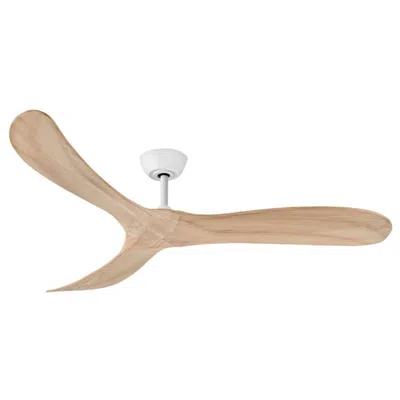 Hinkley 60"  Swell Matte White 3-blade Damp Rated Smart Ceiling Fan
