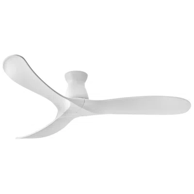 Hinkley 60"  Swell Matte White Damp Rated Hugger Smart Fan