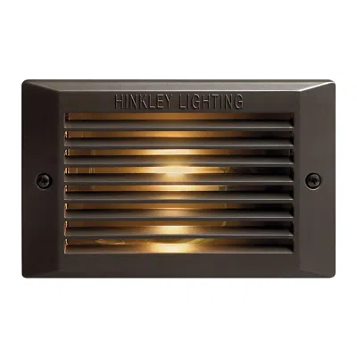 Hinkley 7 1/2" Rectangular Bronze Outdoor Led Step Light