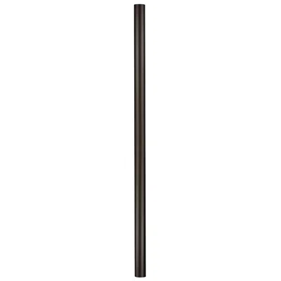 Hinkley 84" High Textured Black Direct Burial Post With Photo Cell
