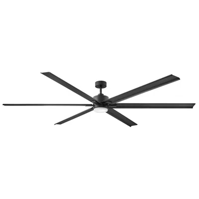 Hinkley 99"  Indy Maxx Matte Black Outdoor Led Smart Ceiling Fan
