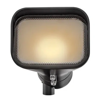 Hinkley Accent 120v Gu10 Outdoor Flood Light In Satin Black