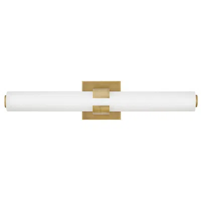 Hinkley Aiden 22 3/4" Modern Brass White Glass Led Bath Light