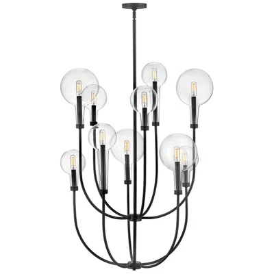 Hinkley Alchemy 30" Wide Black 10-light 2-tier Chandelier