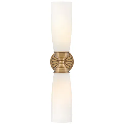 Hinkley Alexis Large Two Light Sconce 24" Heritage Brass
