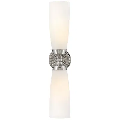 Hinkley Alexis Large Two Light Sconce 24" Polished Nickel