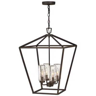 Hinkley Alford Place 17" Bronze Cage Low Voltage Outdoor Hanging Light