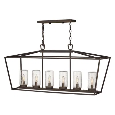 Hinkley Alford Place 40"w Bronze 6-light Outdoor Island Chandelier