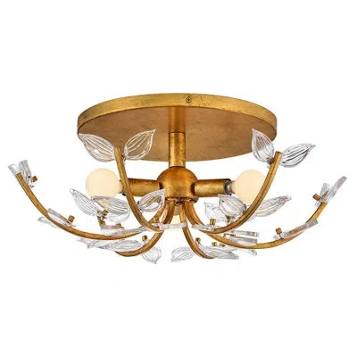 Hinkley Aliso Medium Semi-flush Mount In Gold;antique Brass;brass;polished Brass;
