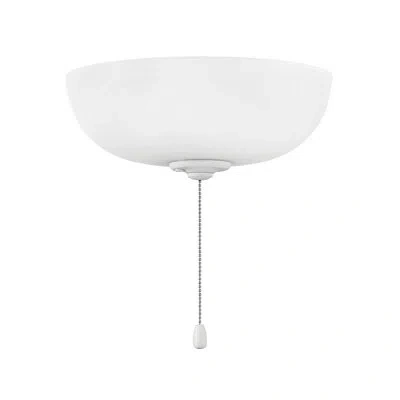 Hinkley Amber Frosted Glass Bowl Light Kit For Ceiling Fan In White