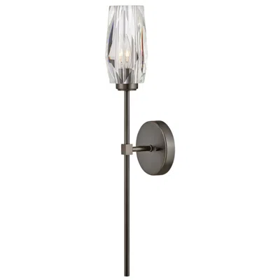 Hinkley Ana 25" High Modern Black Oxide And Crystal Wall Sconce