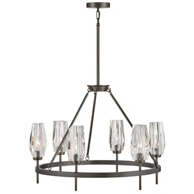 Hinkley Ana 30" Wide Black Oxide 6-light Chandelier