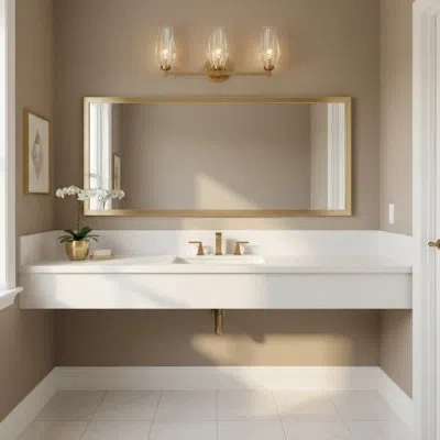 Hinkley Ana 3-light Bath Vanity W/ Faceted Heavy-cut Diamond-shaped Crystal Shades - Heritage Brass In Gold;antique Brass;brass;satin Brass;bru
