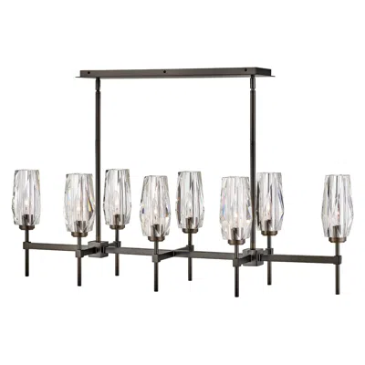 Hinkley Ana 46" Wide Black Oxide 8-light Linear Chandelier