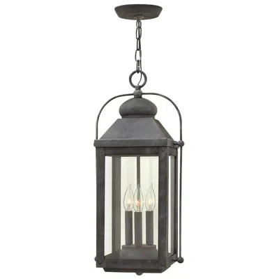 Hinkley Anchorage 23 3/4" High Aged Zinc Outdoor Hanging Light