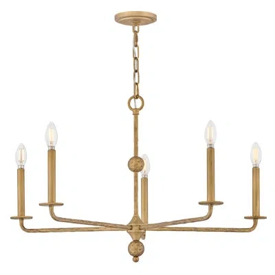 Hinkley Ansel Large Chandelier In Burnished Gold