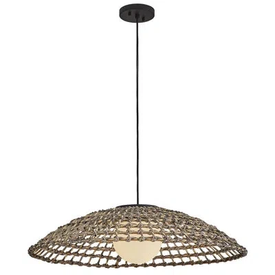 Hinkley Arlen Pendant In Matte Black;satin Black