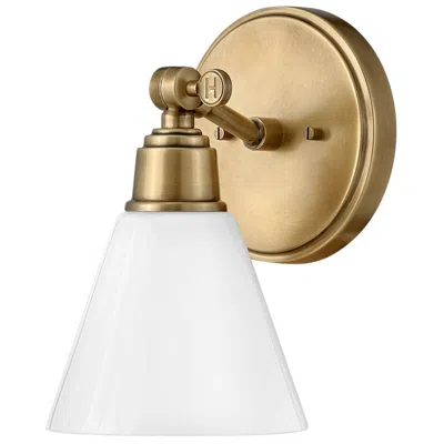 Hinkley Arti 10" High Heritage Brass Wall Sconce