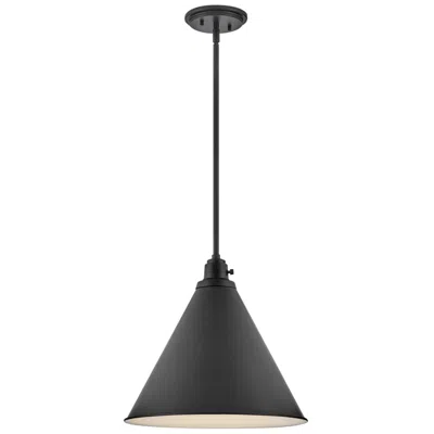 Hinkley Arti 15" Wide Black Cone Pendant Light