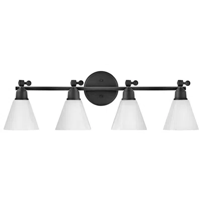 Hinkley Arti 32" Wide Black 4-light Vanity Bath Light