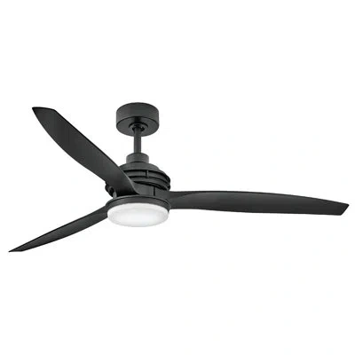 Hinkley Artiste Led Ceiling Fan In Matte Black