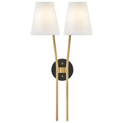 Hinkley Aston 26 High 2-light Modern Heritage Brass Wall Light
