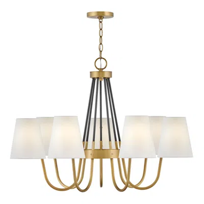 Hinkley Aston 33 1/4" Wide 7-light Heritage Brass Chandelier