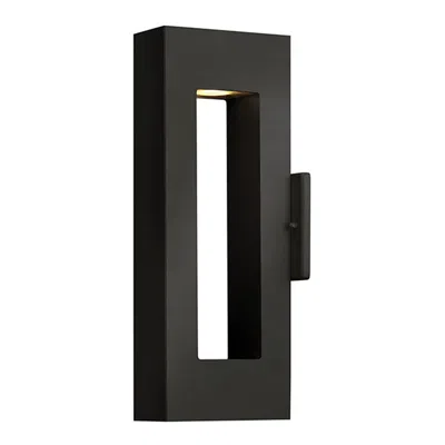 Hinkley Atlantis 16"h Satin Black Integrated Led Outdoor Wall Light