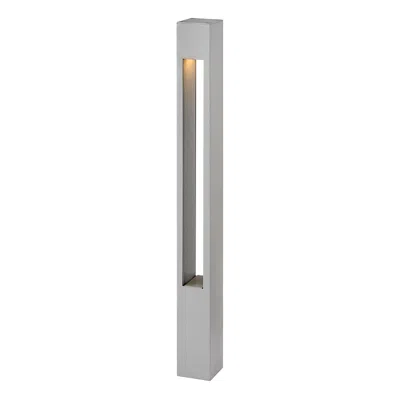 Hinkley Atlantis 20" High Titanium Square Mini Bollard Light