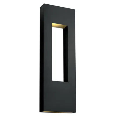 Hinkley Atlantis 36"h Satin Black Integrated Led Outdoor Wall Light
