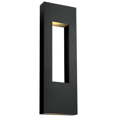 Hinkley Atlantis 36"h Satin Black Socketed Led Outdoor Wall Light