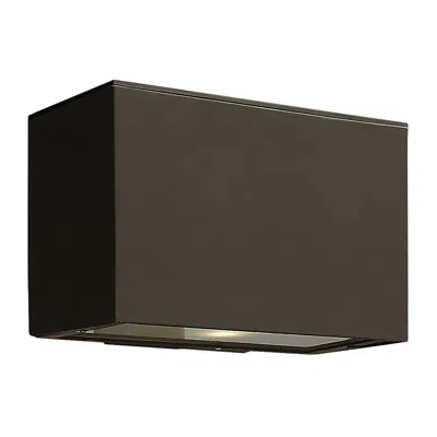 Hinkley Atlantis 6" High Bronze Socketed Led Outdoor Wall Light
