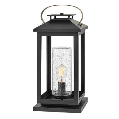 Hinkley Atwater 1 - Light 21.5" H Hardwired Pier Mount Light In Black