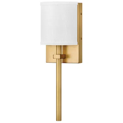 Hinkley Avenue 8 1/2" High Brass With Fabric Shade Wall Sconce