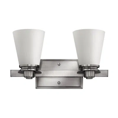 Hinkley Avon 2-light Armed Sconce In Brushed Nickel
