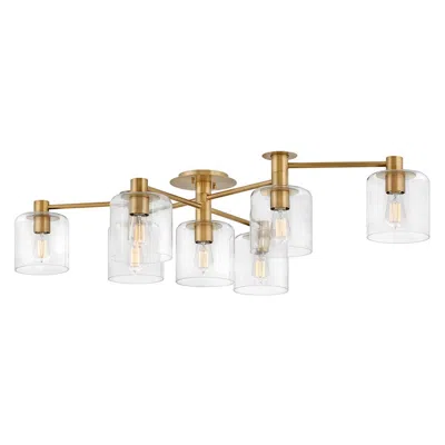Hinkley Axel 58 3/4" Wide Heritage Brass Ceiling Light