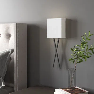 Hinkley Axis 1 - Light Led Dimmable Flush Mount In Off White,black