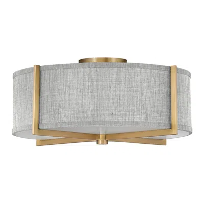 Hinkley Axis 19 1/2" Wide Heritage Brass Led Ceiling Light