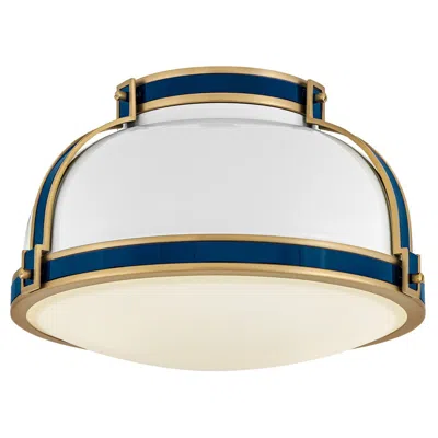 Hinkley Barton 14 1/4" Wide Gloss White Dome Ceiling Light
