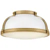 Hinkley Barton Medium Flush Mount 18" Matte White