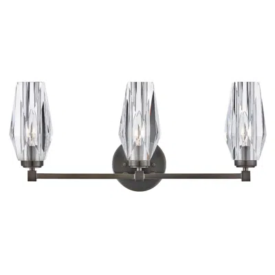 Hinkley Bath Ana Medium Three Light Vanity 23.5" Black Oxide