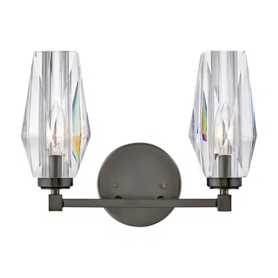 Hinkley Bath Ana Small Two Light Vanity 13.75" Black Oxide