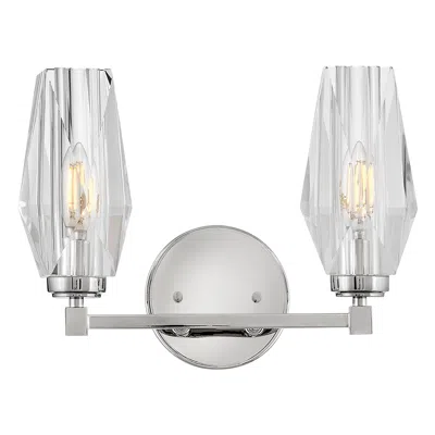 Hinkley Bath Ana Small Two Light Vanity 13.75" Polished Nickel