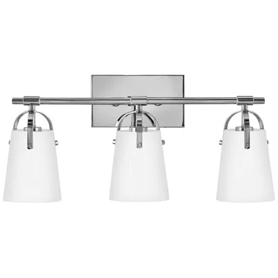 Hinkley Bath Foster Medium Three Light Vanity 22.75" Chrome