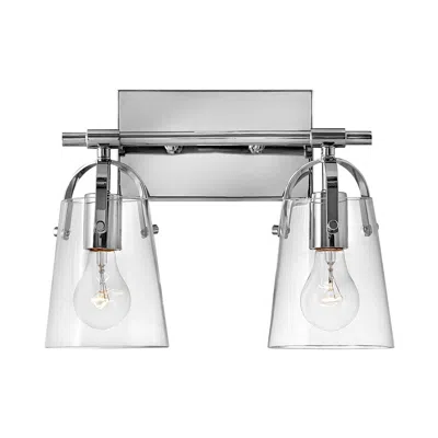 Hinkley Bath Foster Small Two Light Vanity 13.75" Chrome