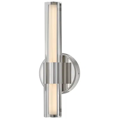 Hinkley Bath Georgette Medium Led Sconce 5.25" Polished Nickel